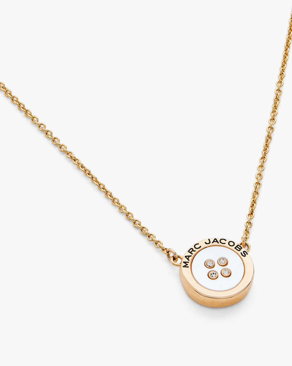 The Button Mother Of Pearl Necklace - Gold/Mop | Marc Jacobs sale