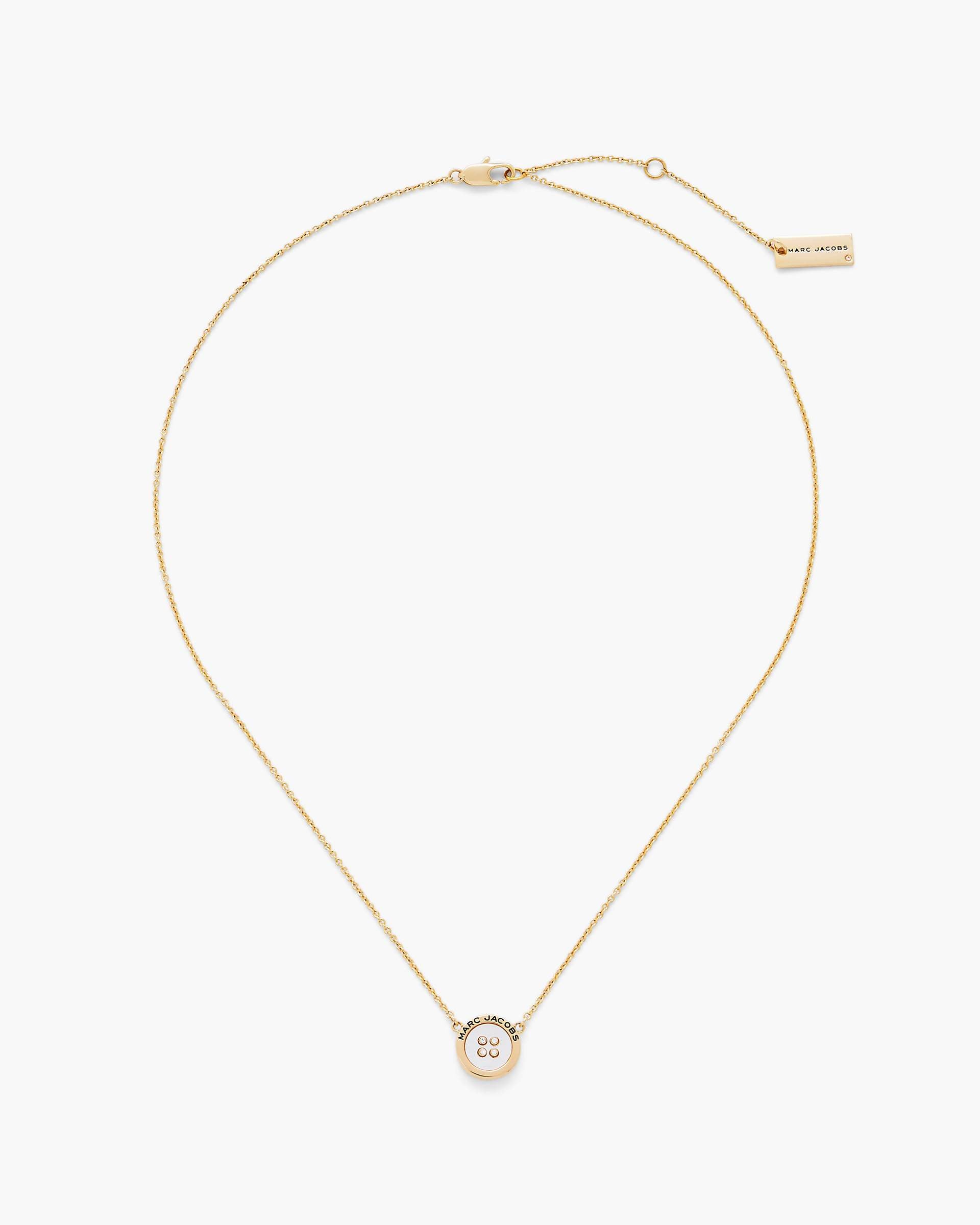 The Button Mother Of Pearl Necklace - Gold/Mop | Marc Jacobs sale