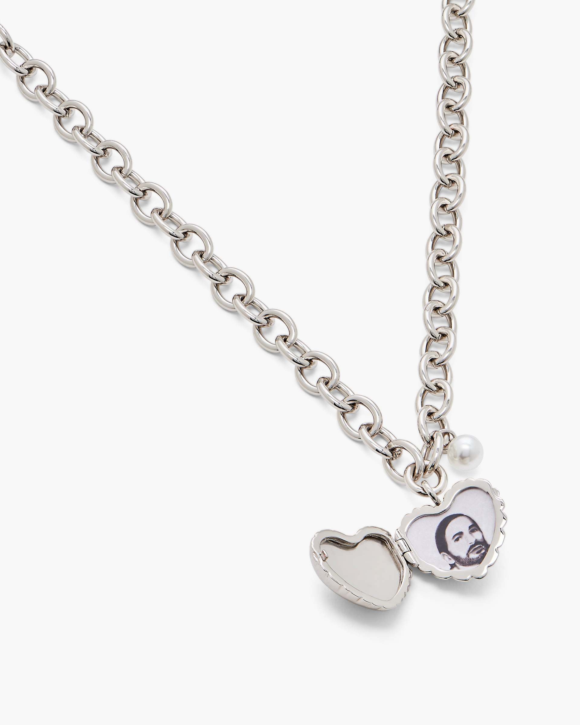 The Heart Balloon Locket - Light Antique Silver | Marc Jacobs US