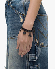 The Pave Mini Icon Charm Bracelet - Black/Black Crystal | Marc Jacobs discount