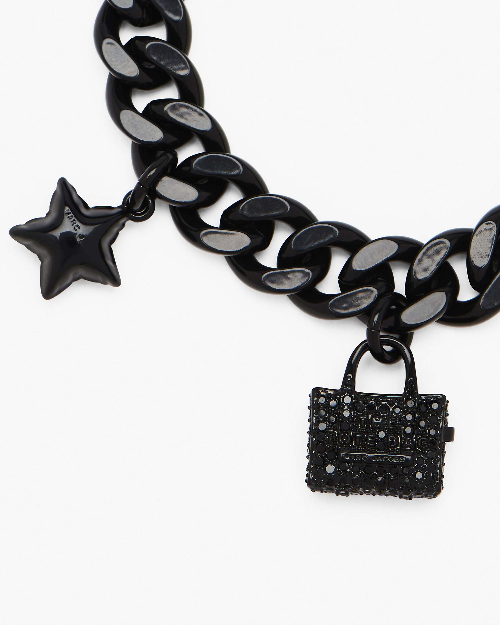 The Pave Mini Icon Charm Bracelet - Black/Black Crystal | Marc Jacobs discount