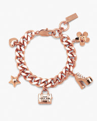 The Mini Icon Charm Bracelet - Antique Rose Gold | Marc Jacobs sale