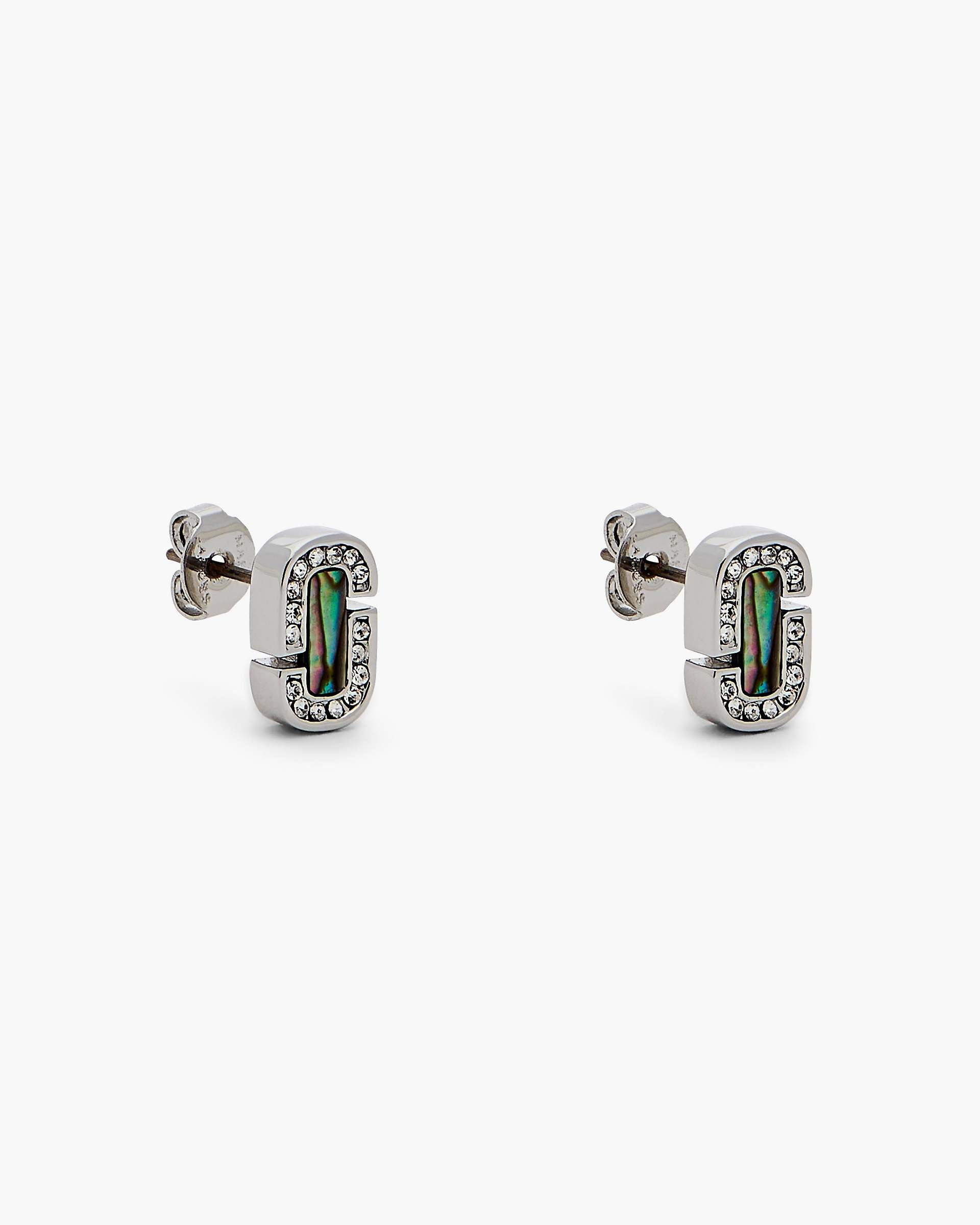 The J Marc Luxe Abalone Earrings - Silver/Crystal | Marc Jacobs for sale