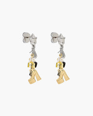 The Mini Icon Charm Earrings - Gold/Silver | Marc Jacobs on sale