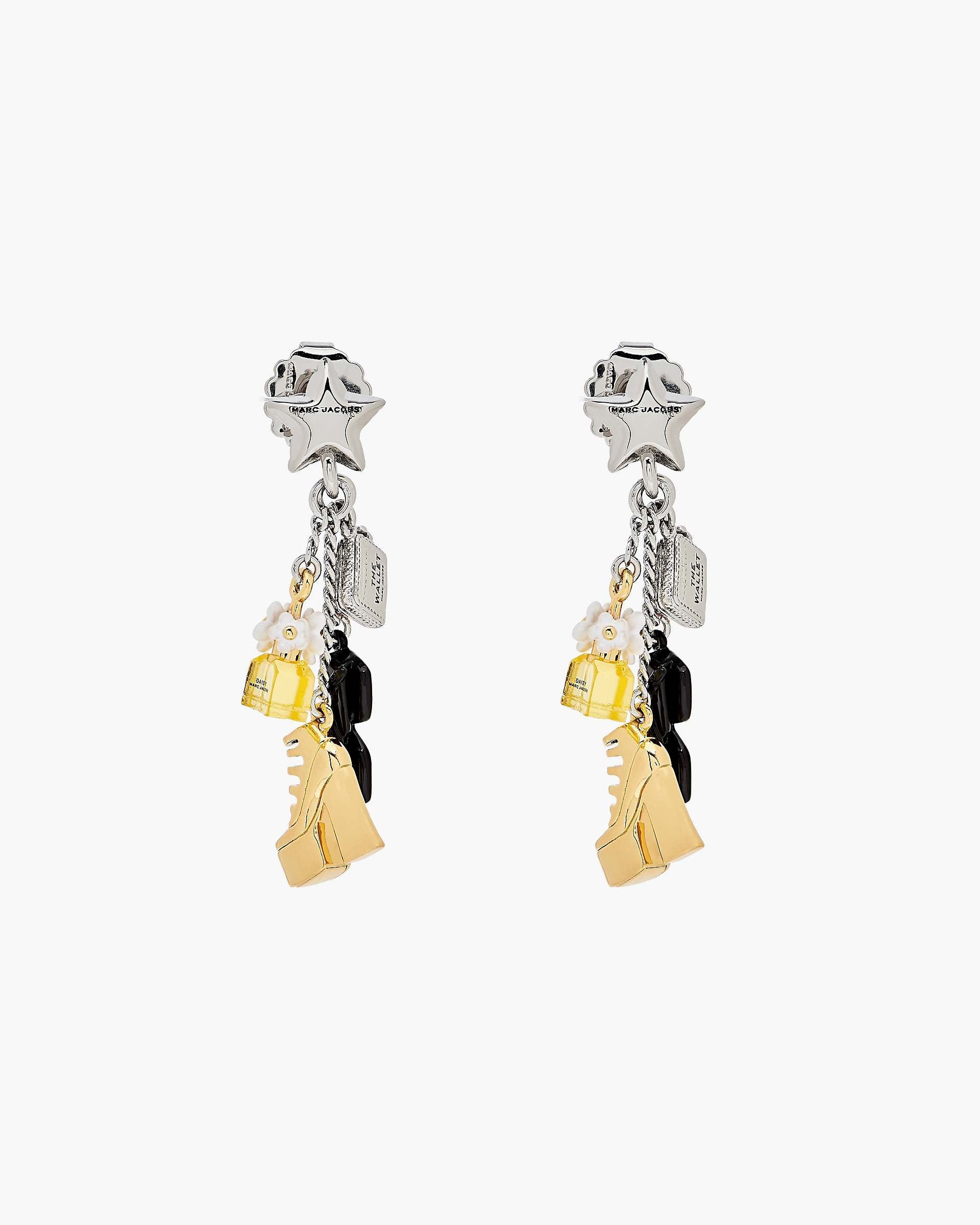 The Mini Icon Charm Earrings - Gold/Silver | Marc Jacobs on sale