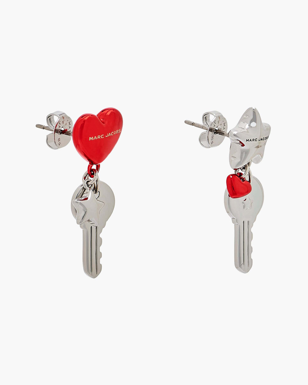 The Balloon Charm Earrings - Silver/Red | Marc Jacobs US