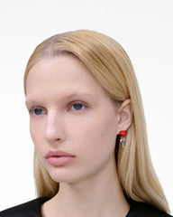 The Balloon Charm Earrings - Silver/Red | Marc Jacobs US