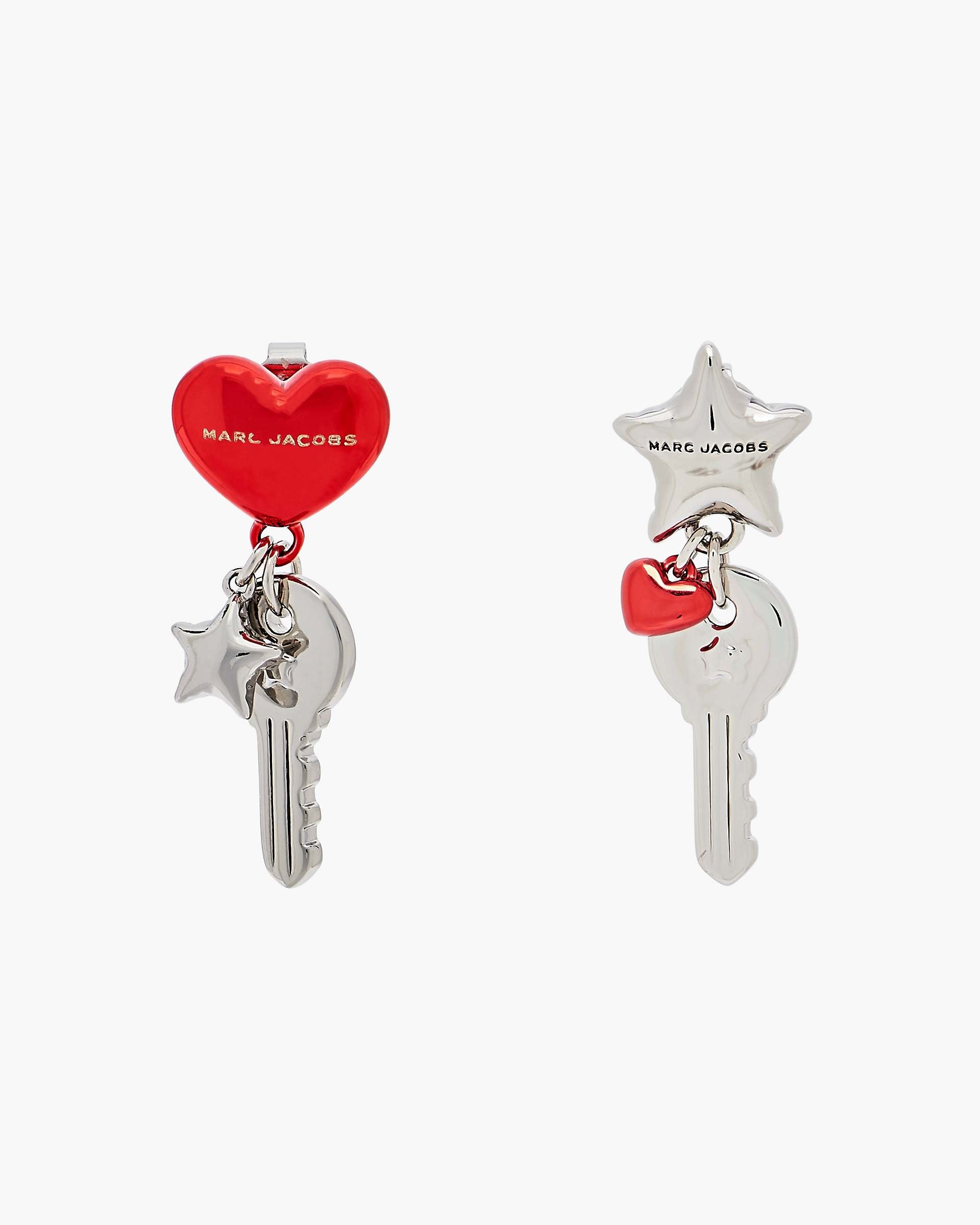 The Balloon Charm Earrings - Silver/Red | Marc Jacobs US
