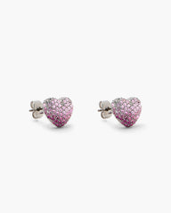 The Heart Balloon Pave Earrings - Silver/Rose | Marc Jacobs online