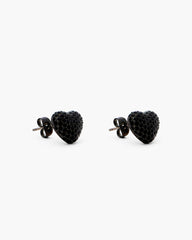 The Heart Balloon Pave Earrings - Black/Black Crystal | Marc Jacobs discount