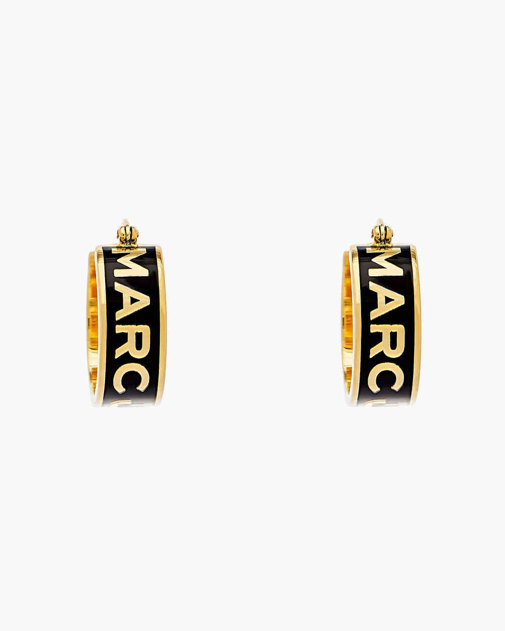 The Marc Jacobs Hoop Earrings - Gold/Black | Marc Jacobs sale