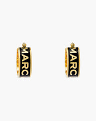 The Marc Jacobs Hoop Earrings - Gold/Black | Marc Jacobs sale