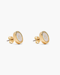 The Button Mother Of Pearl Stud Earrings - Gold/Mop | Marc Jacobs US