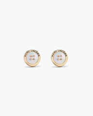 The Button Mother Of Pearl Stud Earrings - Gold/Mop | Marc Jacobs US
