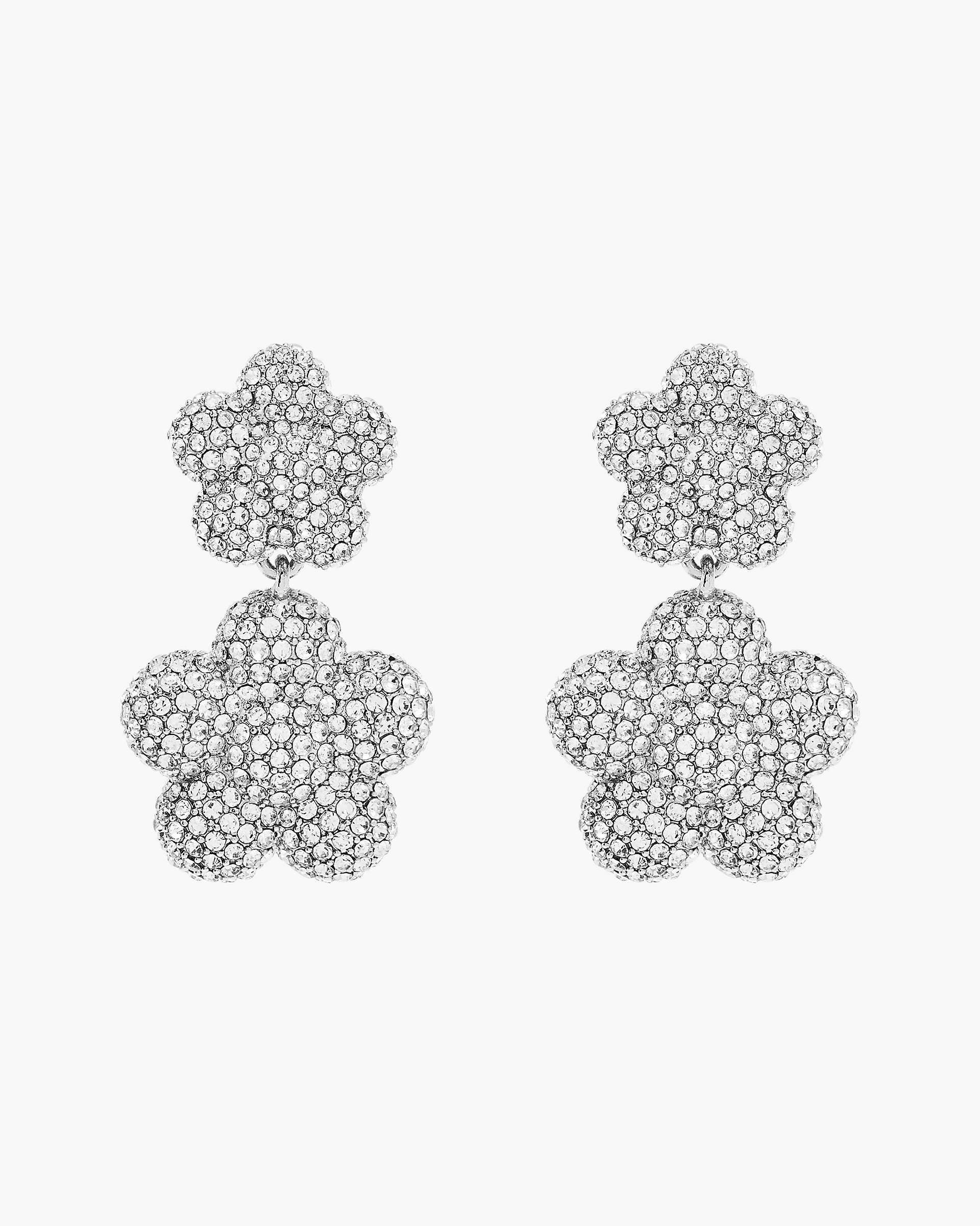 The Daisy Balloon Drop Earrings - Silver/Crystal | Marc Jacobs sale