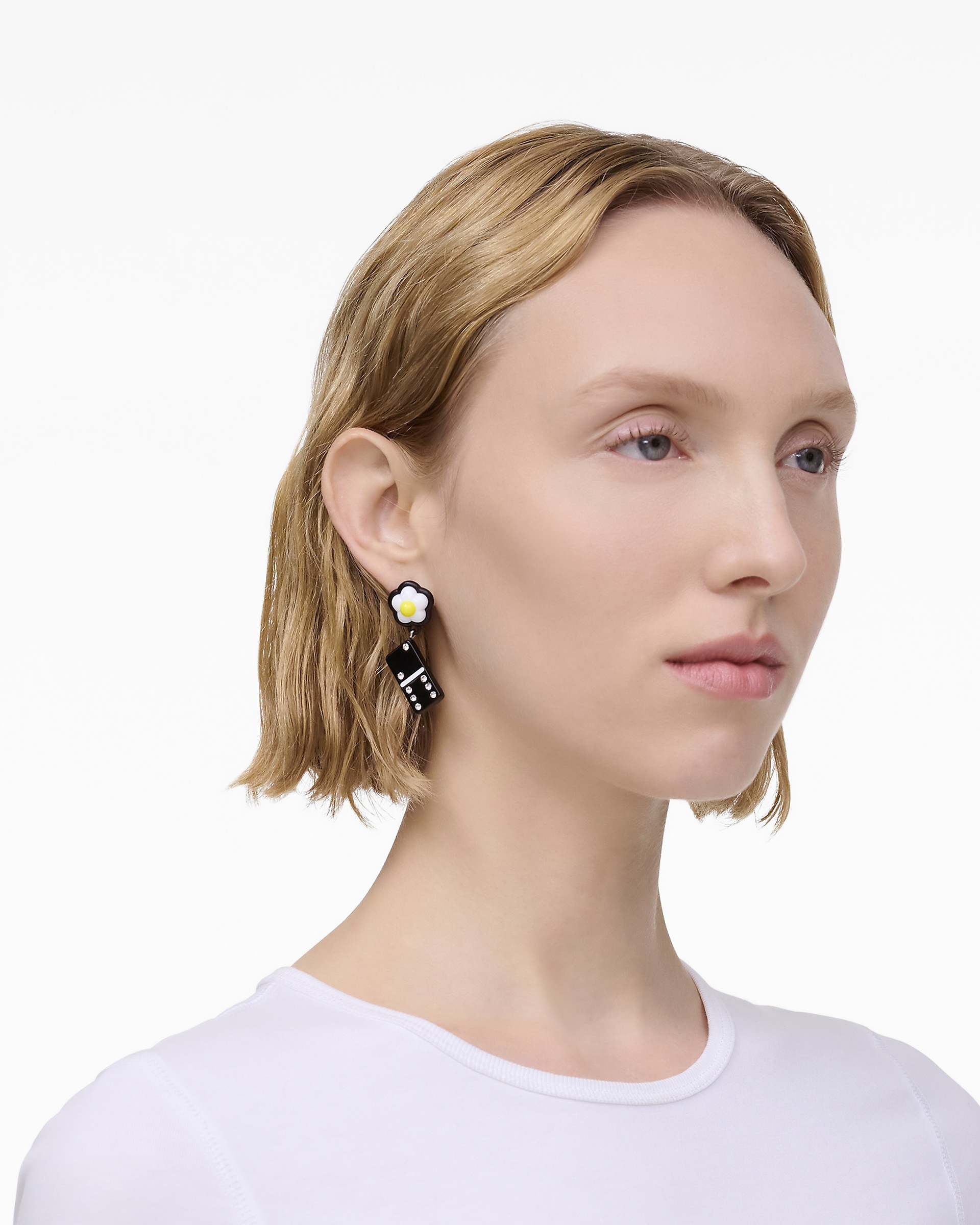The Sticker Charm Earrings - Silver Multi | Marc Jacobs on sale
