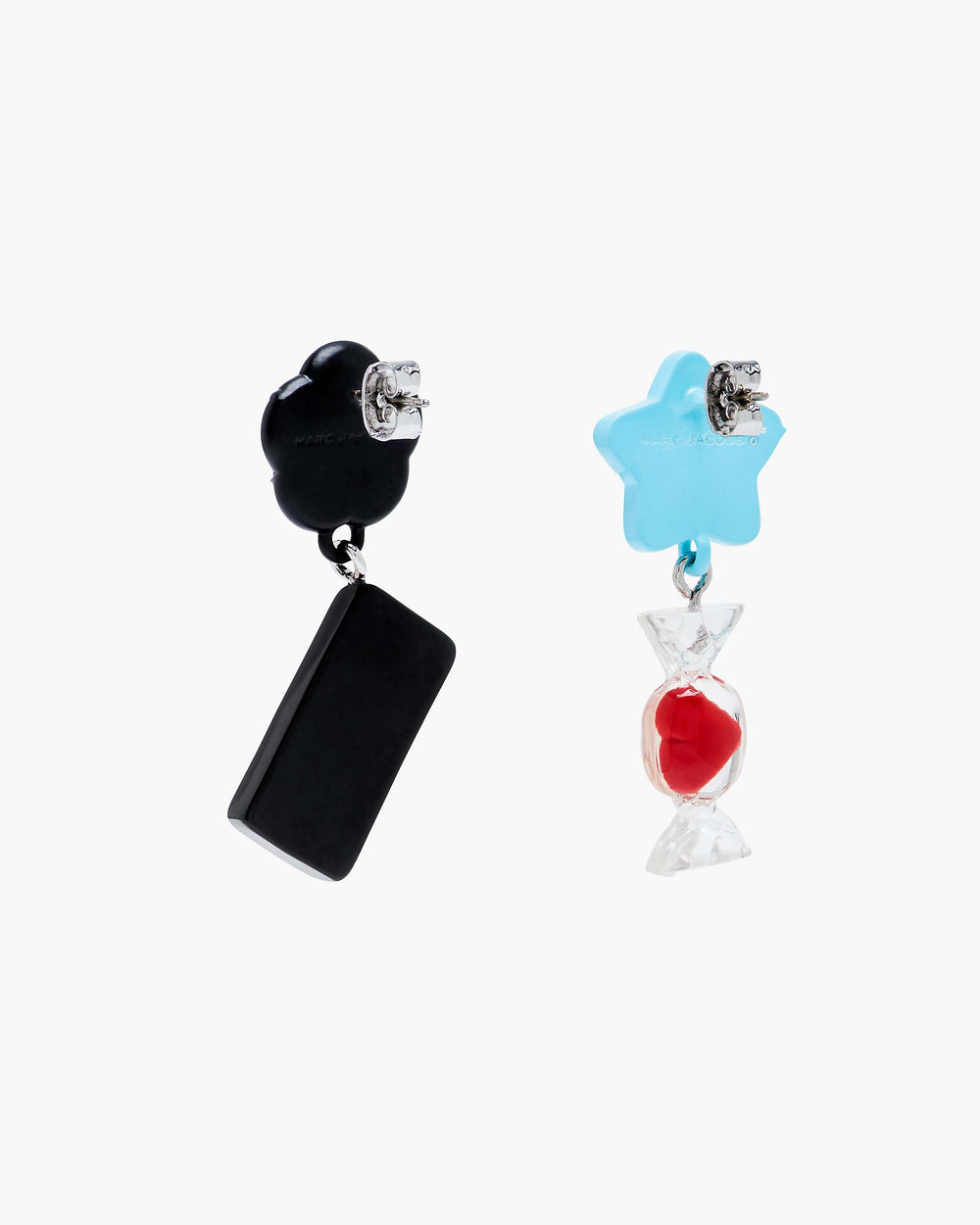 The Sticker Charm Earrings - Silver Multi | Marc Jacobs on sale