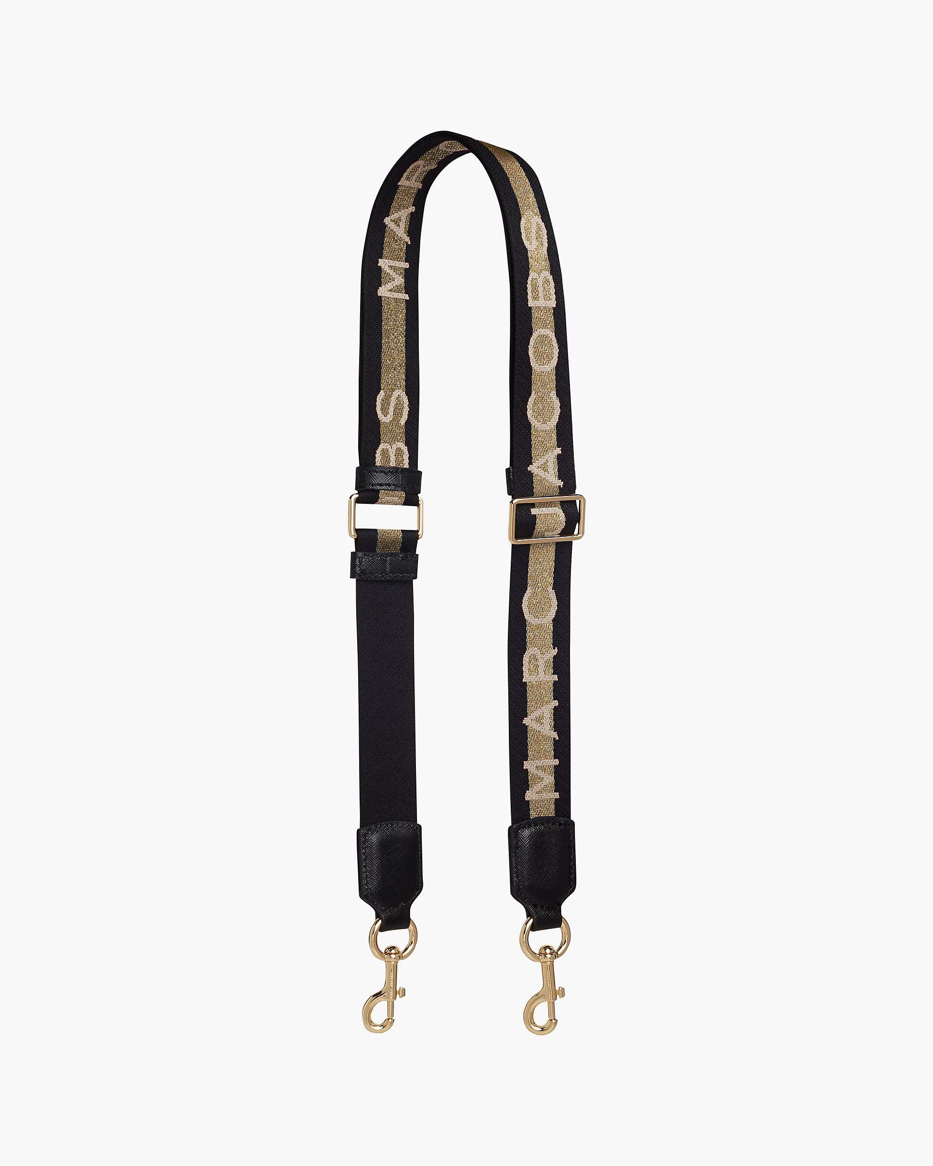 The Logo Webbing Strap Slim - Gold Multi | Marc Jacobs US