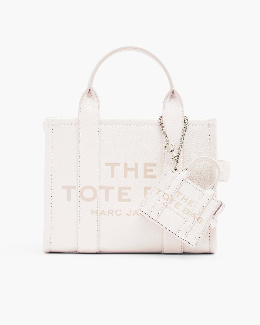 The Nano Tote Bag Charm - Cotton/Silver|Cotton/Silver | Marc Jacobs sale