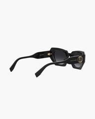 The J Marc Cat Eye Sunglasses - Black | Marc Jacobs on sale