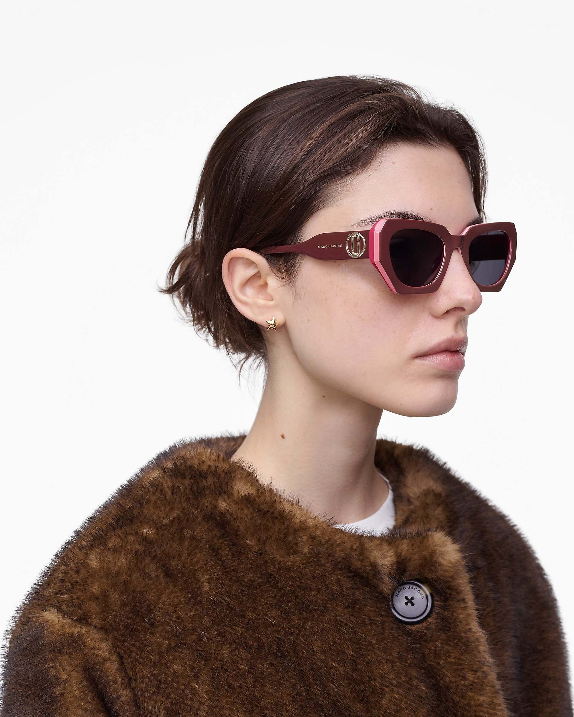 The J Marc Cat Eye Sunglasses - Red/Pink | Marc Jacobs US