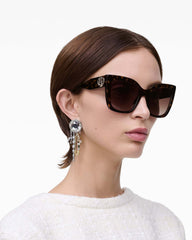 The J Marc Square Sunglasses - Havana | Marc Jacobs discount