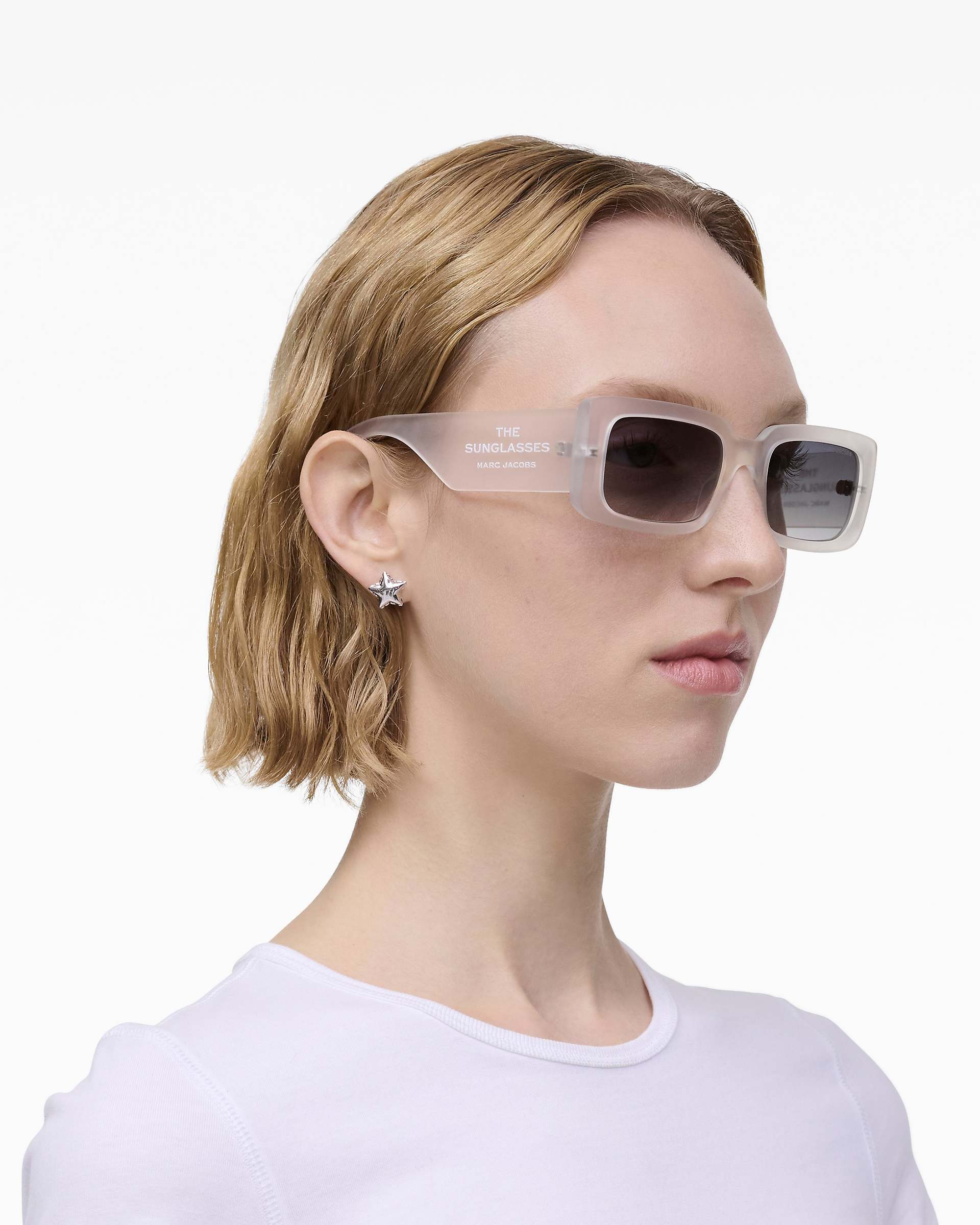 The Rectangle Sunglasses - Clear | Marc Jacobs discount