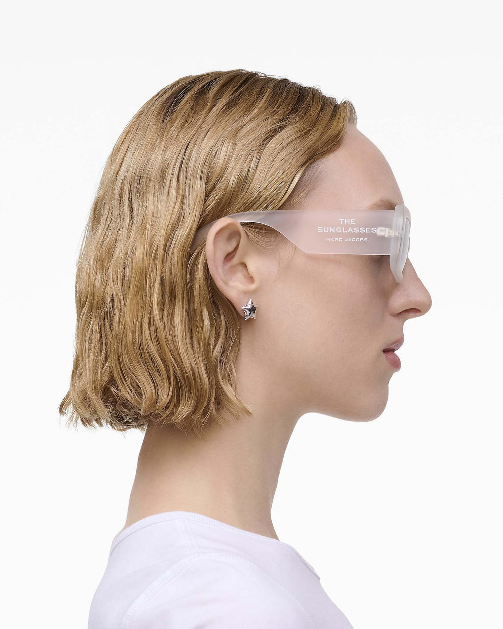The Rectangle Sunglasses - Clear | Marc Jacobs discount