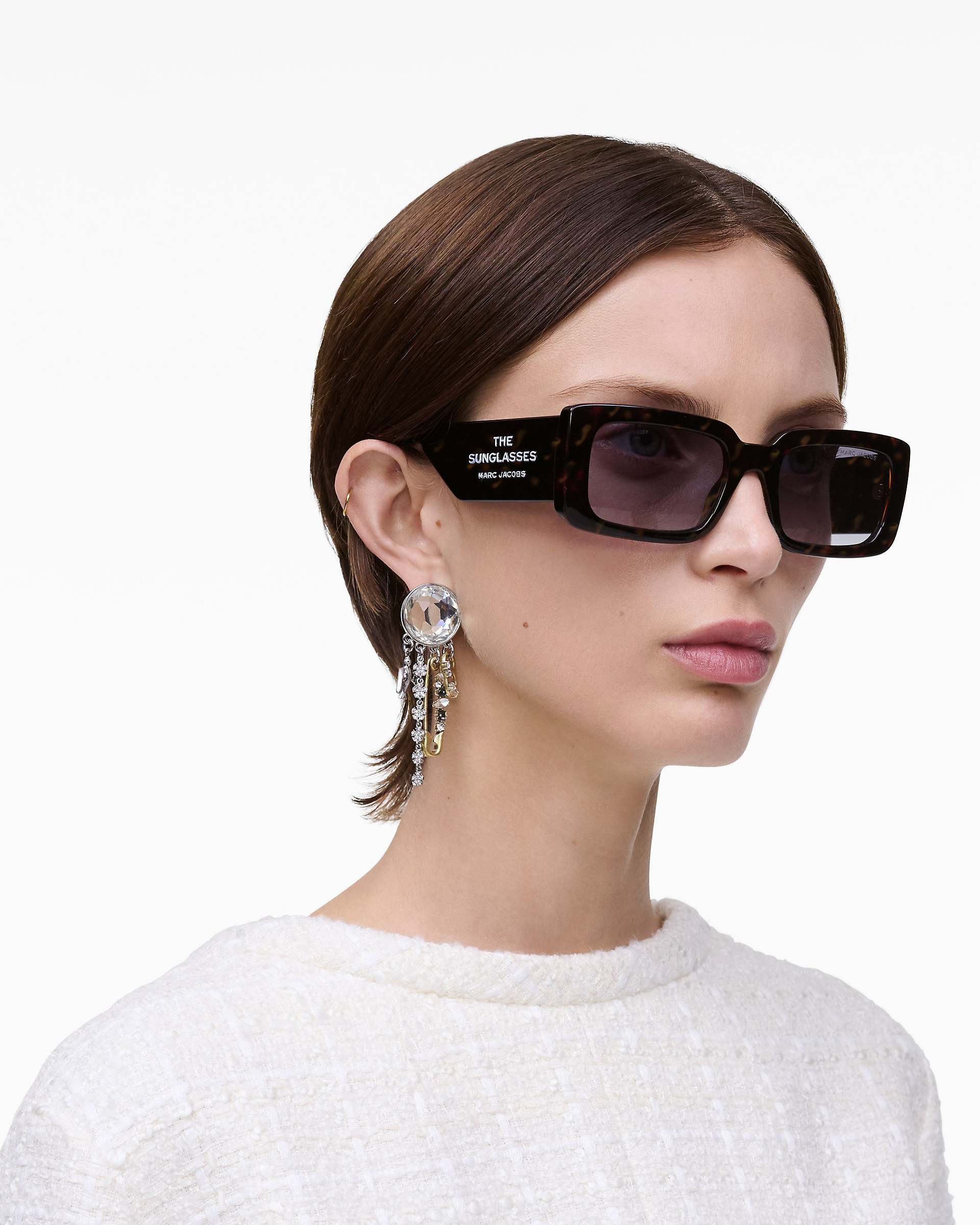 The Rectangle Sunglasses - Havana | Marc Jacobs online