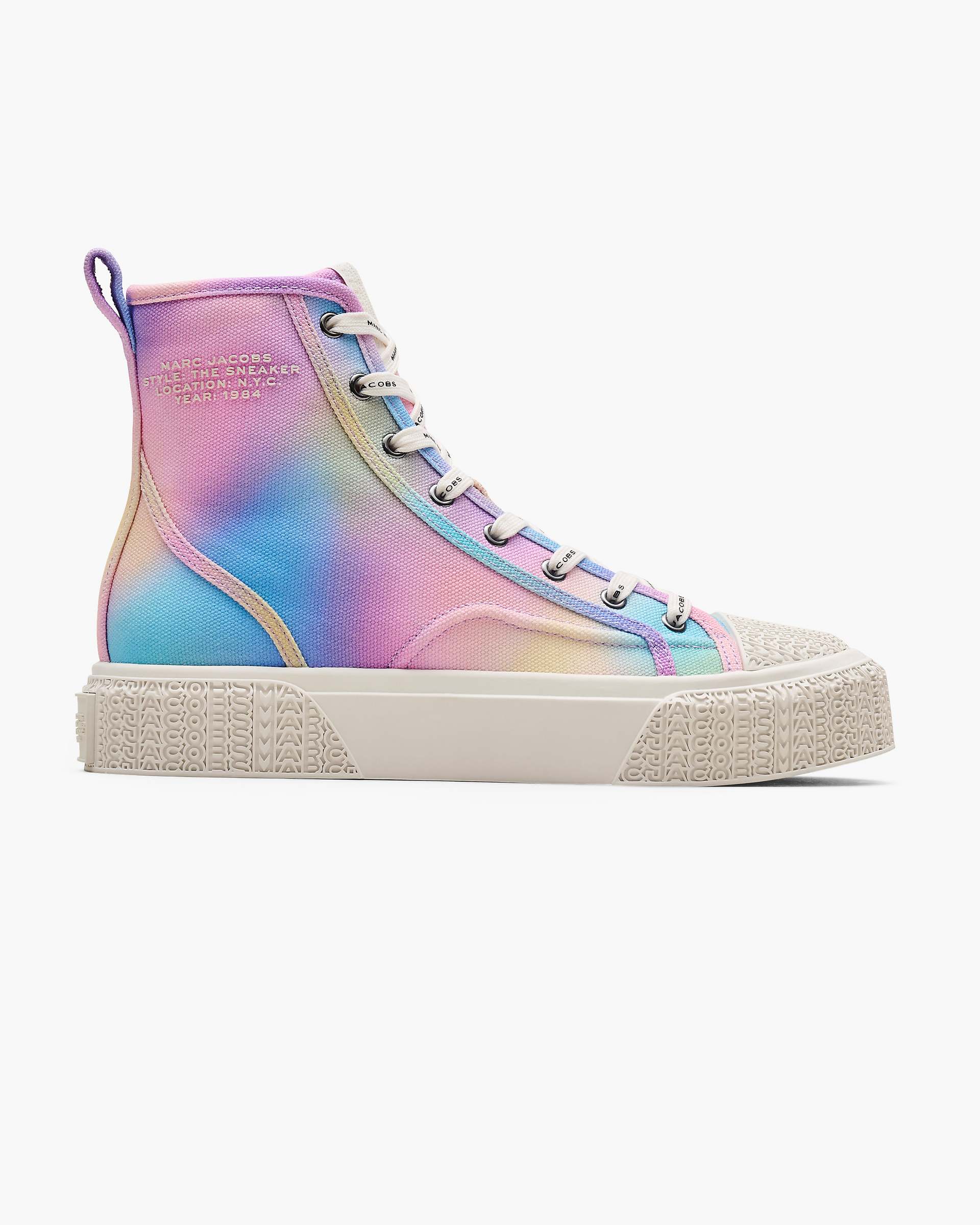 The Airbrush Canvas Sneaker - Blue Multi | Marc Jacobs for sale