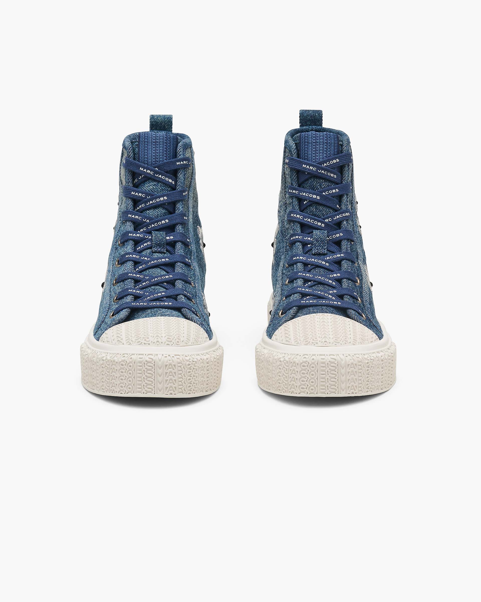 The Sequin Daisy Denim High Top Sneaker - Vintage Indigo | Marc Jacobs US