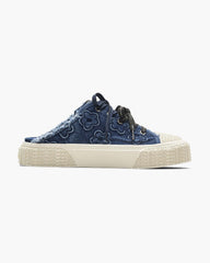 The Puffy Daisy Denim Sneaker Mule - Medium Wash Indigo | Marc Jacobs online