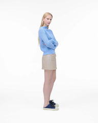 The Puffy Daisy Denim Sneaker Mule - Medium Wash Indigo | Marc Jacobs online