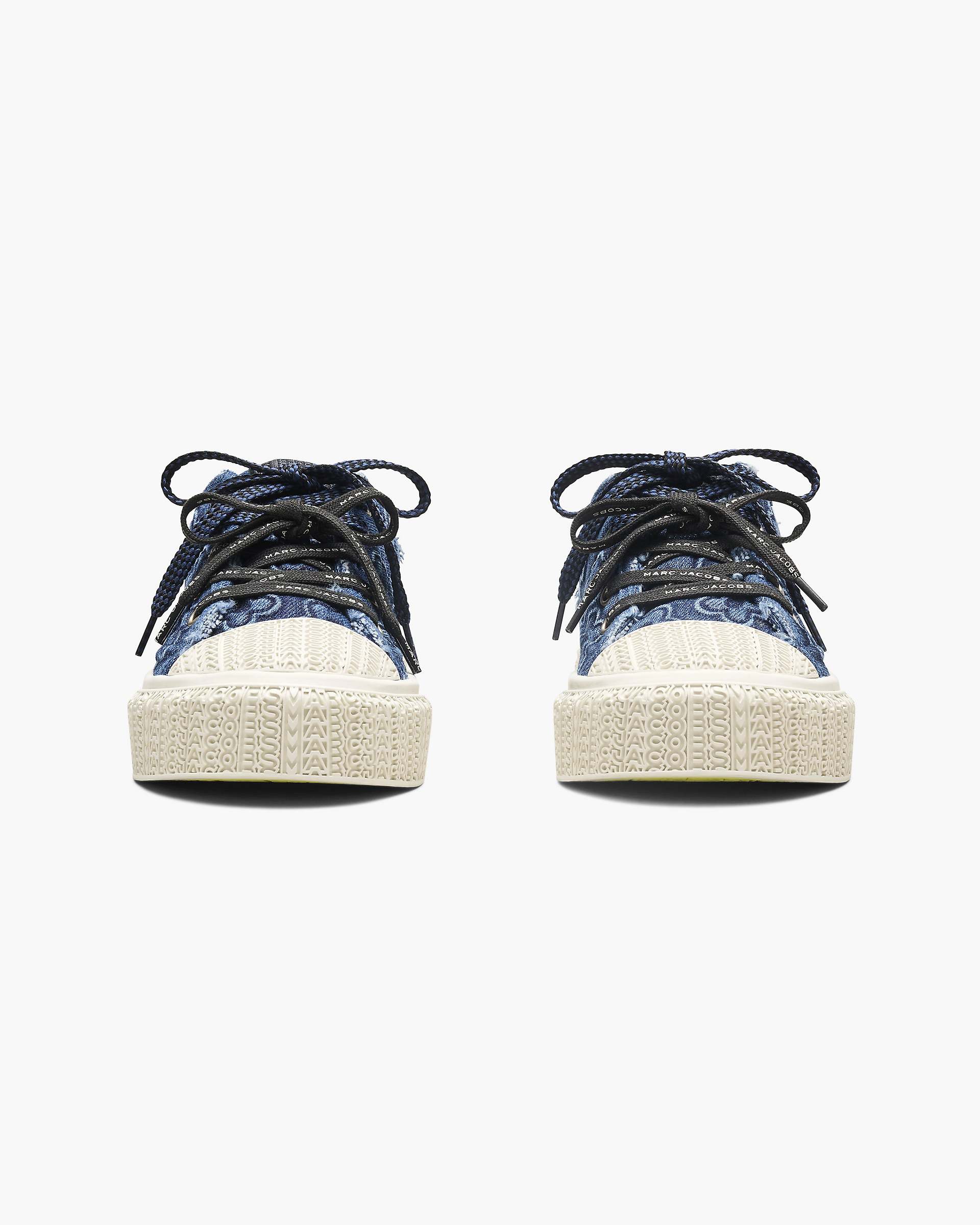 The Puffy Daisy Denim Sneaker Mule - Medium Wash Indigo | Marc Jacobs online