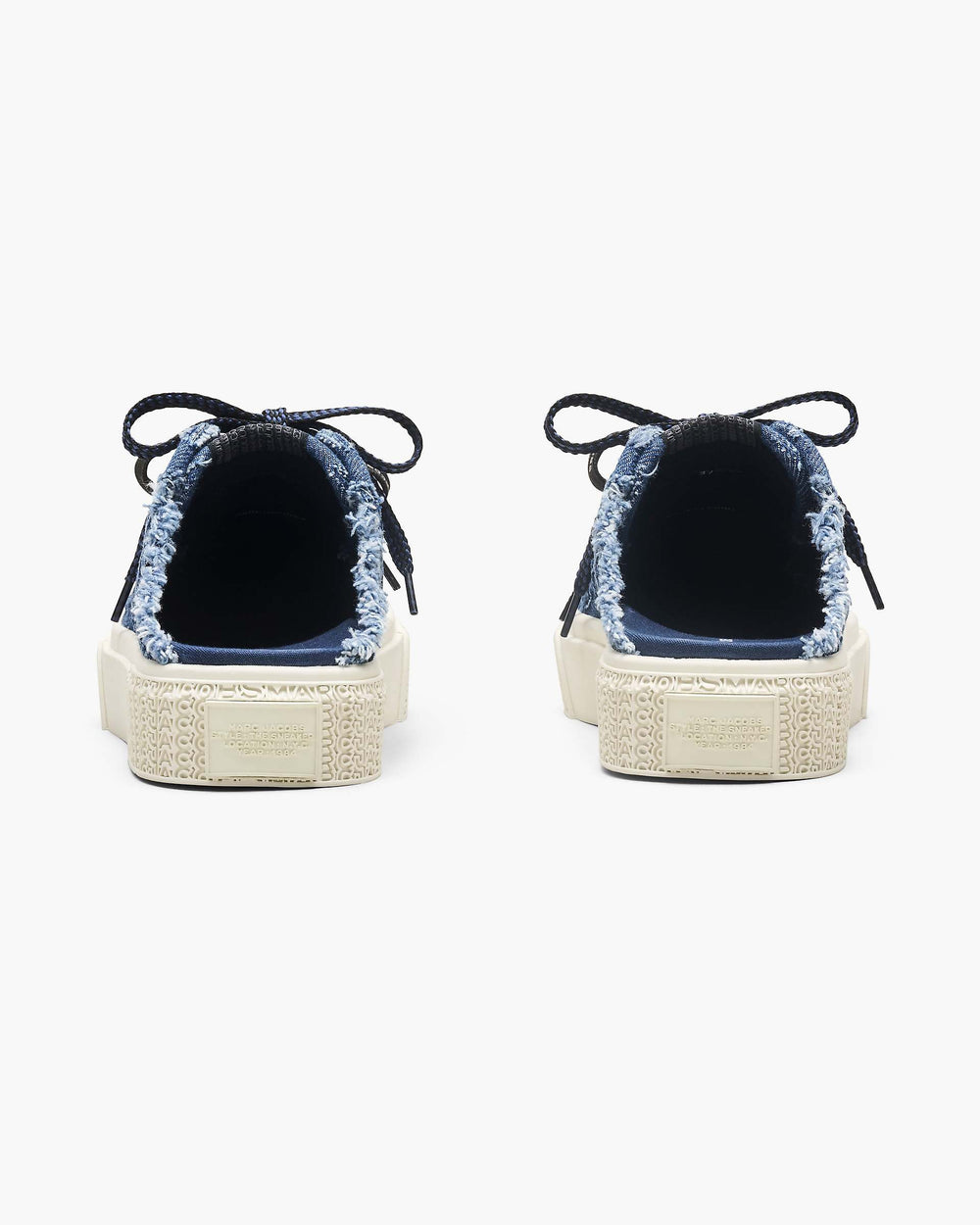 The Puffy Daisy Denim Sneaker Mule - Medium Wash Indigo | Marc Jacobs online