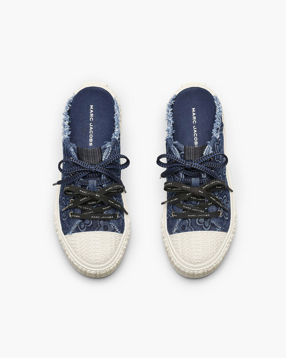 The Puffy Daisy Denim Sneaker Mule - Medium Wash Indigo | Marc Jacobs online