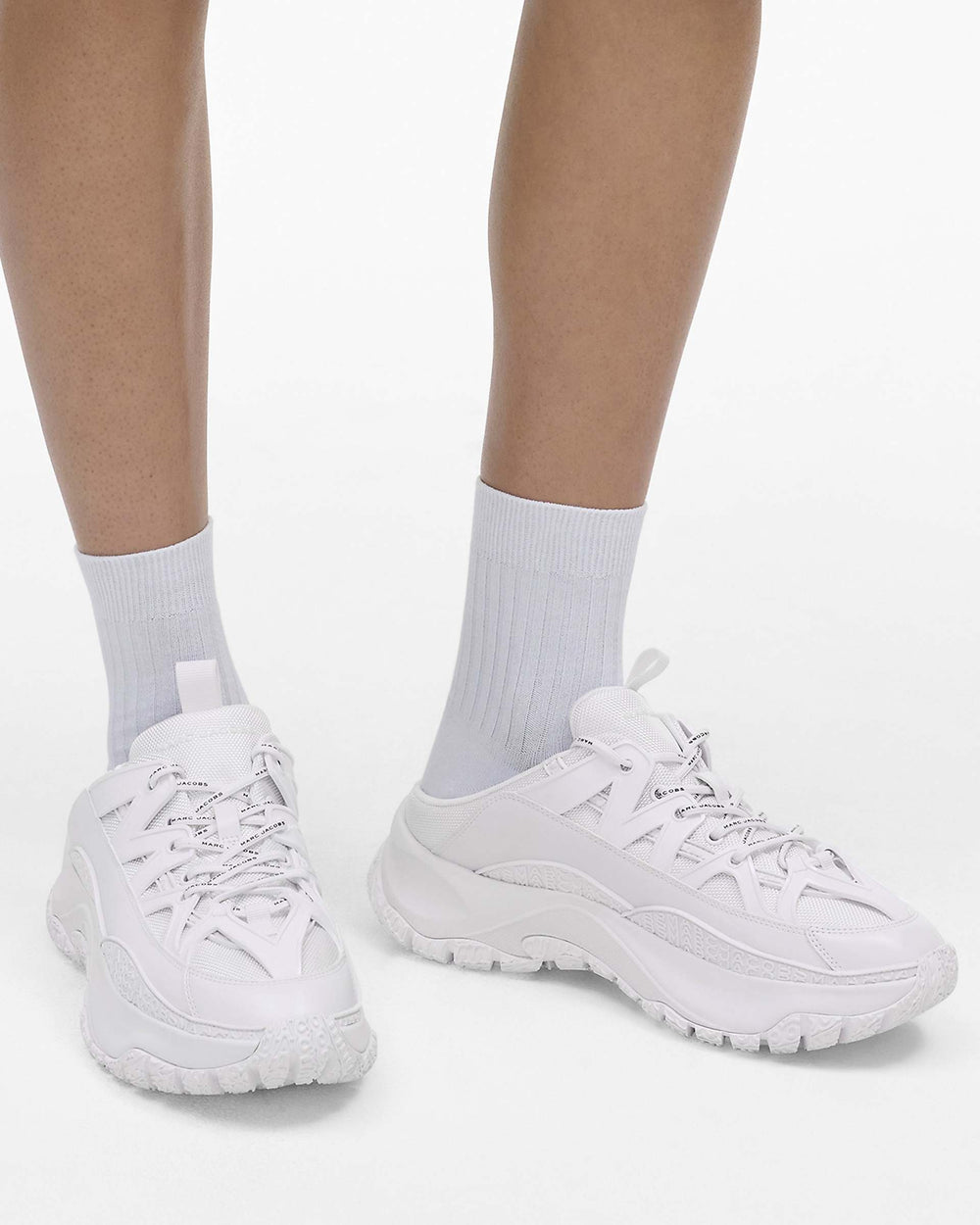 The Lazy Hiker Mule - Cotton White | Marc Jacobs online
