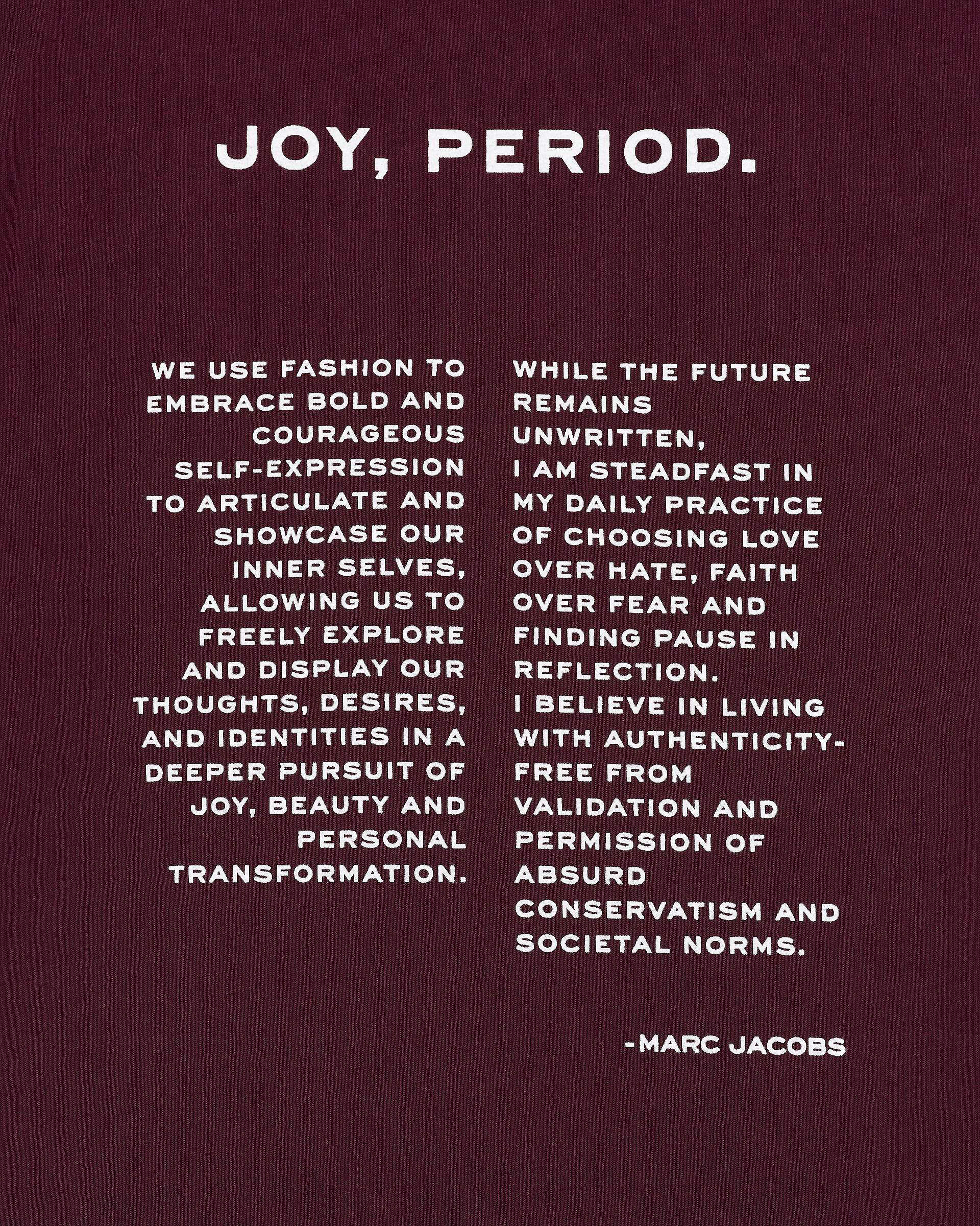 Joy. Slim Tee - Dark Plum | Marc Jacobs discount