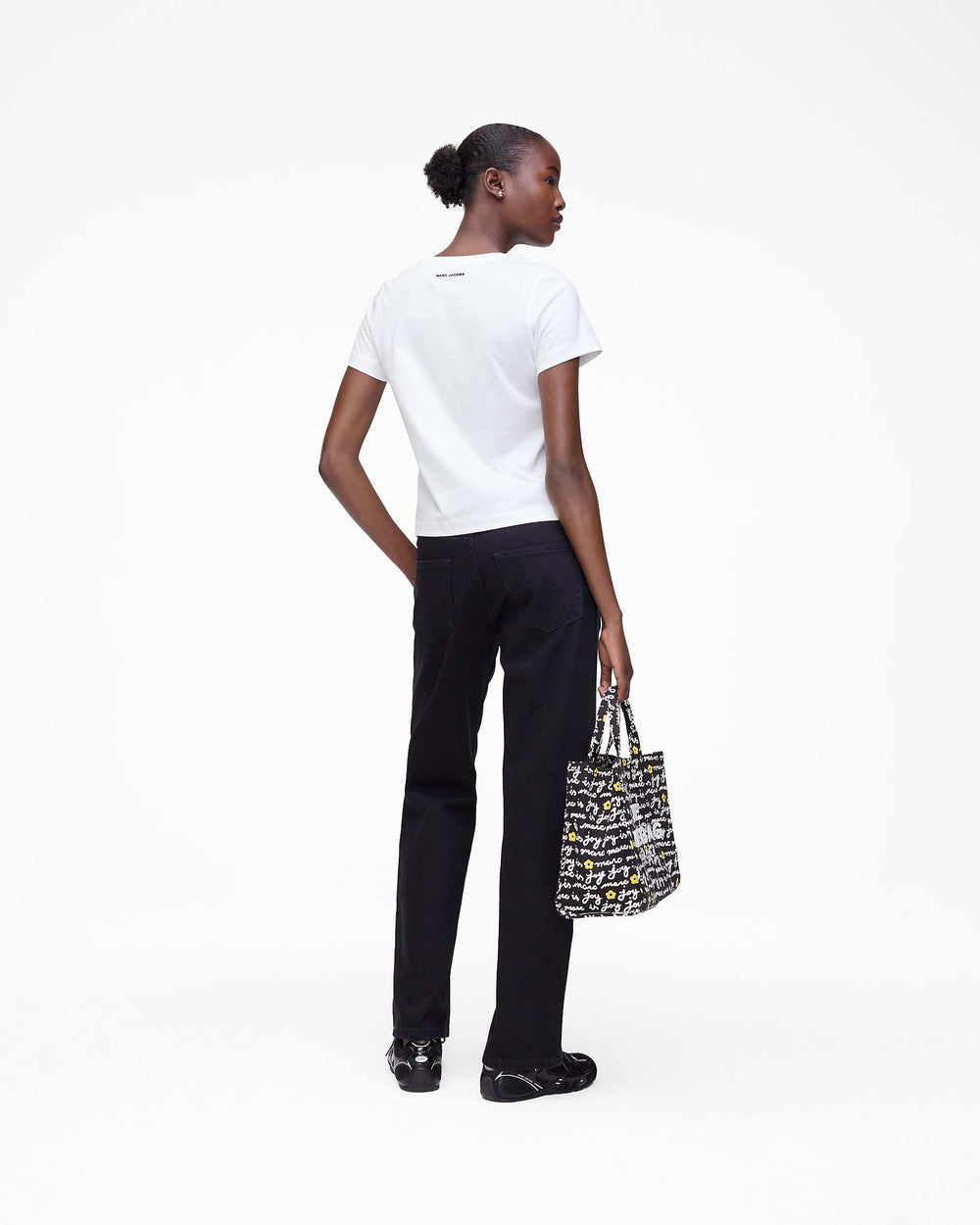Trompe L'Oeil Eyelet Slim Tee - White Multi | Marc Jacobs sale