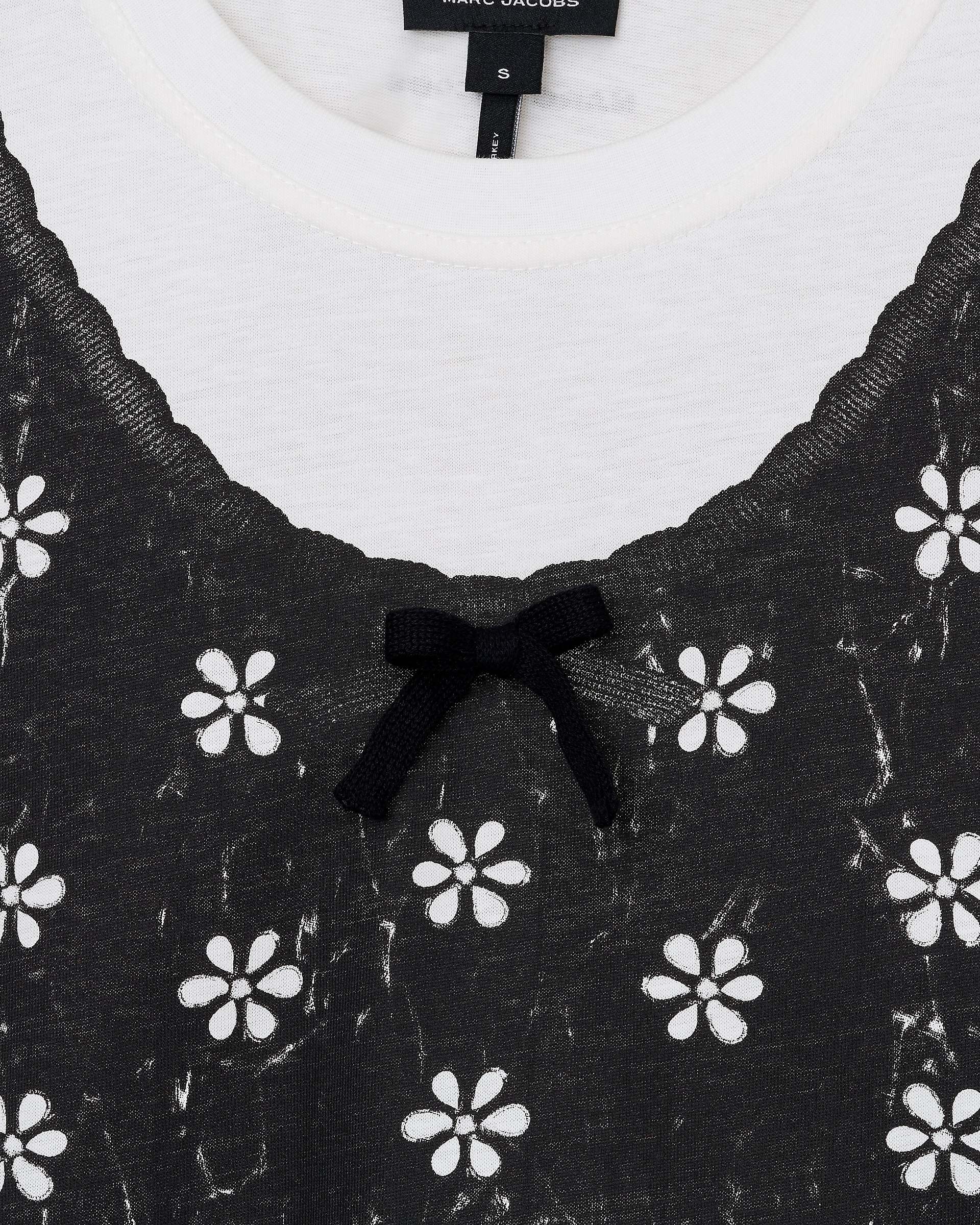 Trompe L'Oeil Eyelet Slim Tee - White Multi | Marc Jacobs sale