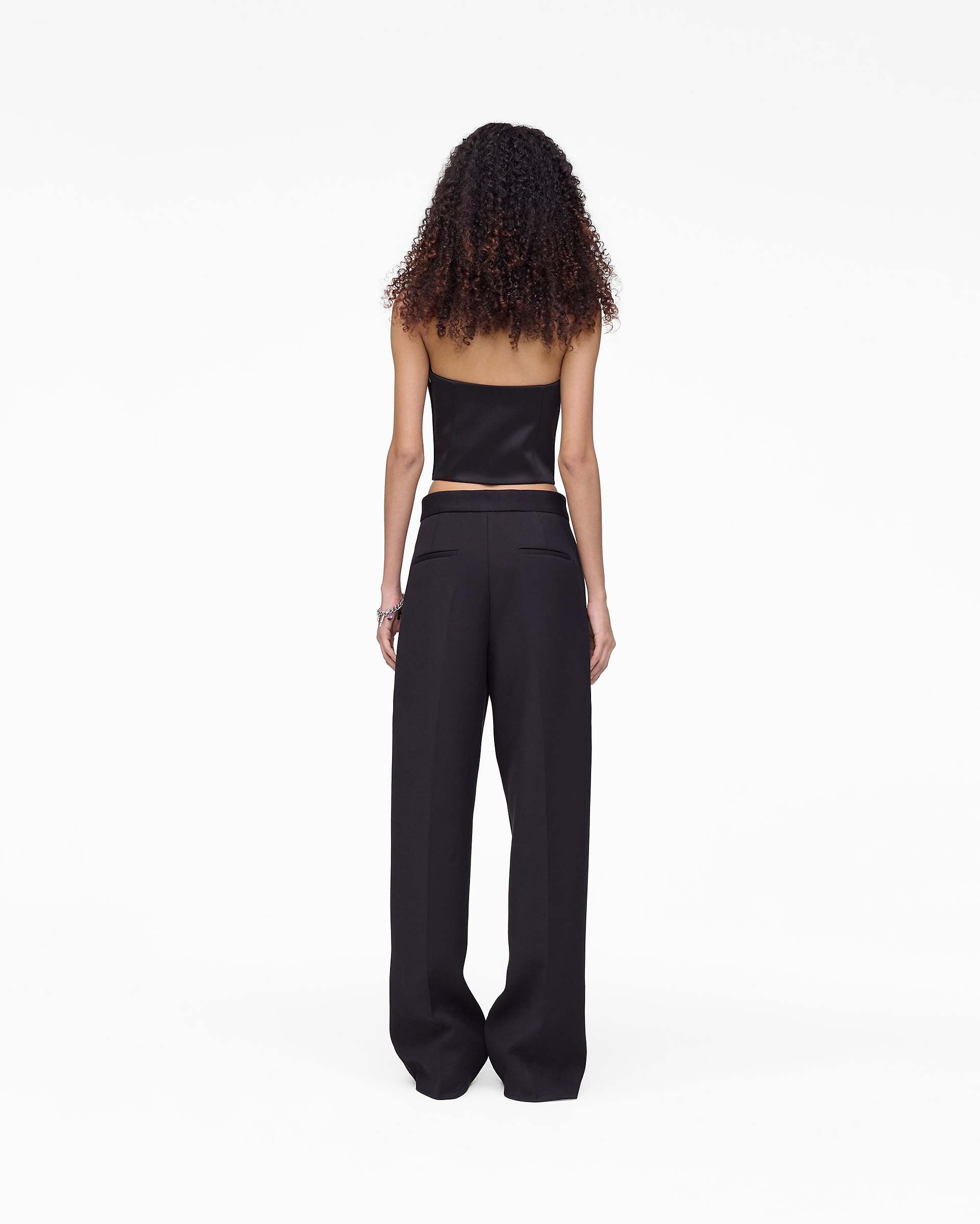 Sculpted Satin Halter Top - Black | Marc Jacobs for sale