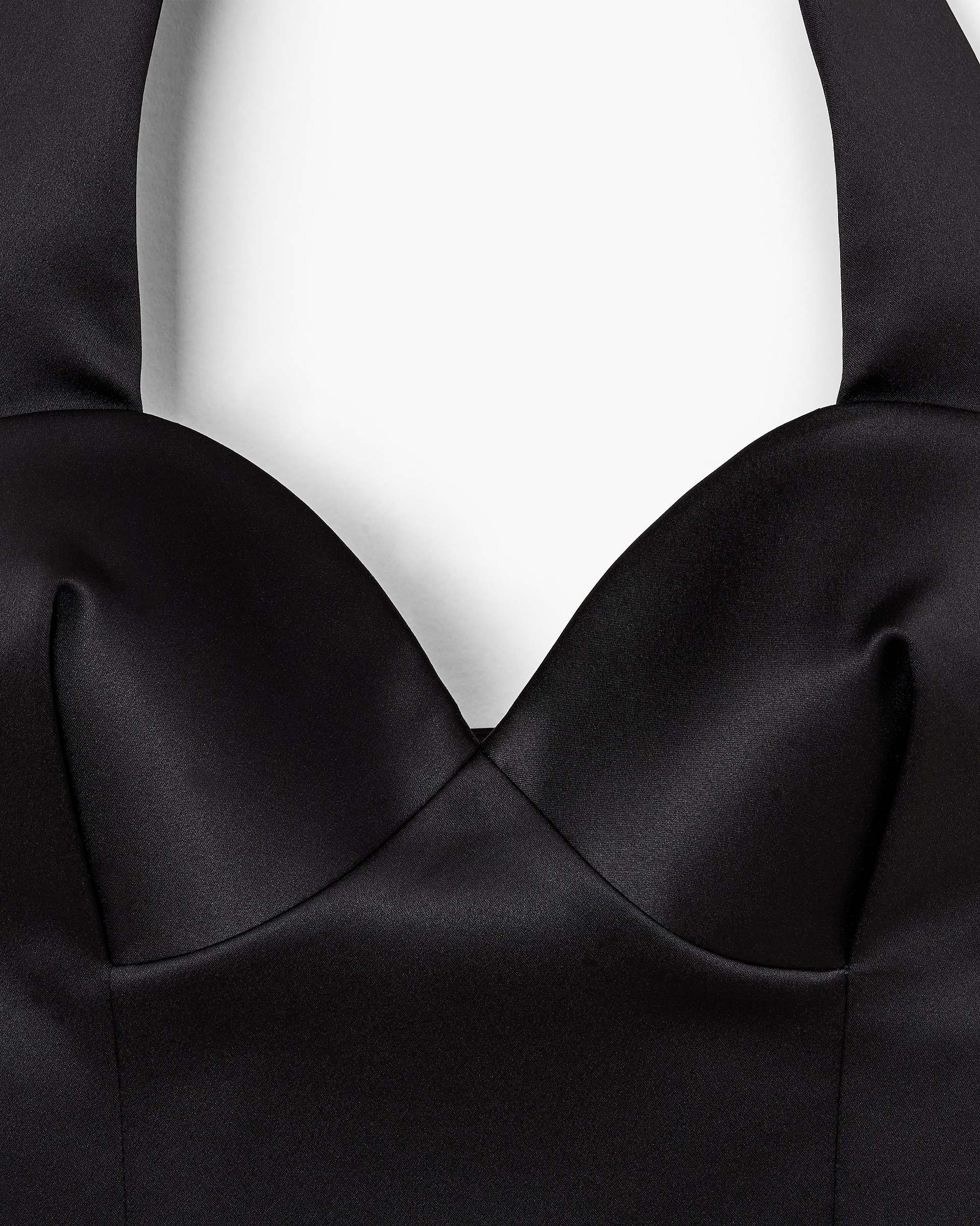 Sculpted Satin Halter Top - Black | Marc Jacobs for sale