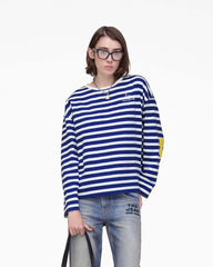 Daisy Striped Longsleeve - Pansy/White | Marc Jacobs on sale