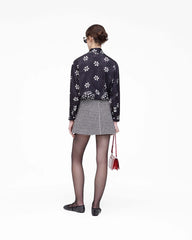 Trompe L'Oeil Eyelet Bow Blouse - Black/White | Marc Jacobs US