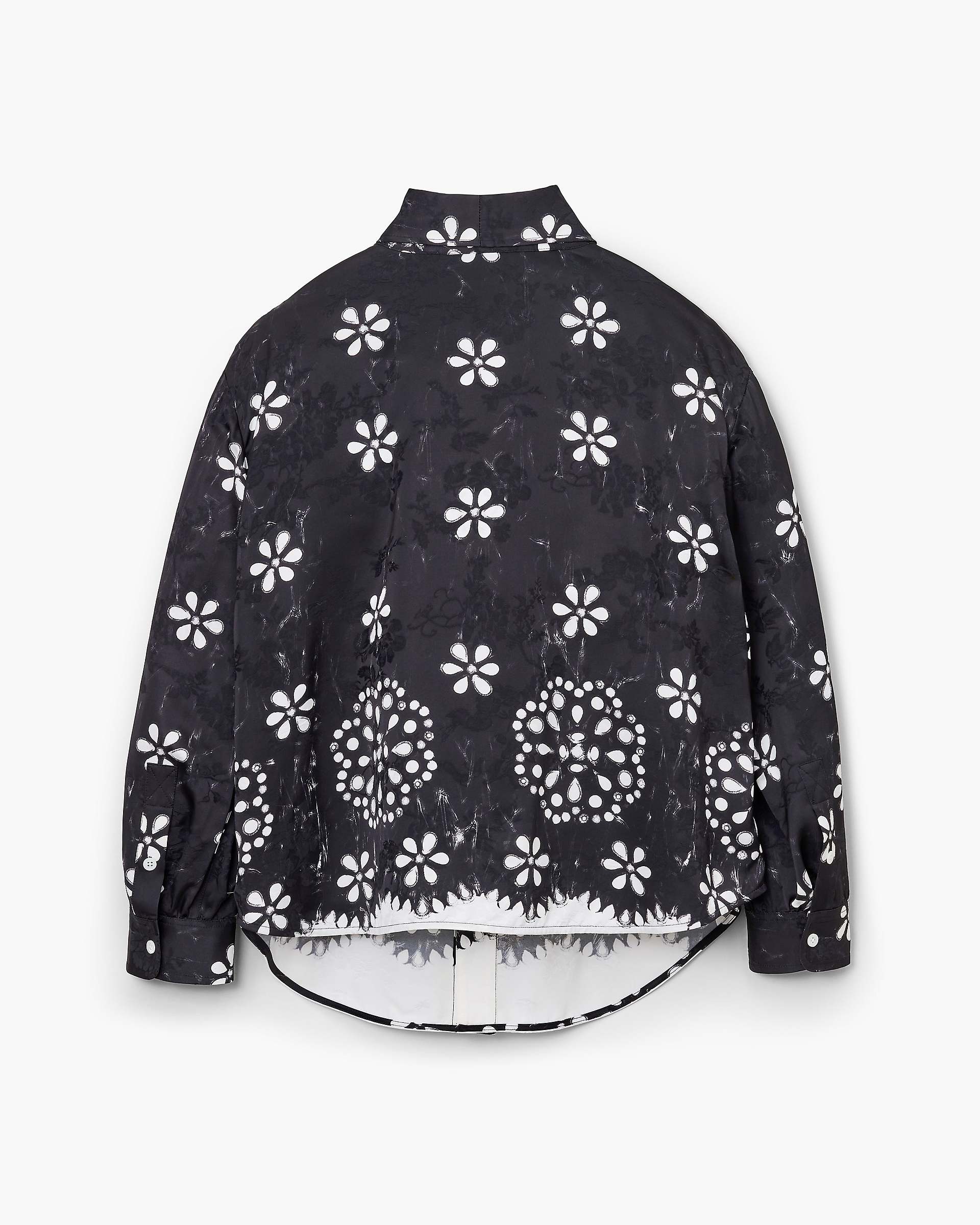 Trompe L'Oeil Eyelet Bow Blouse - Black/White | Marc Jacobs US
