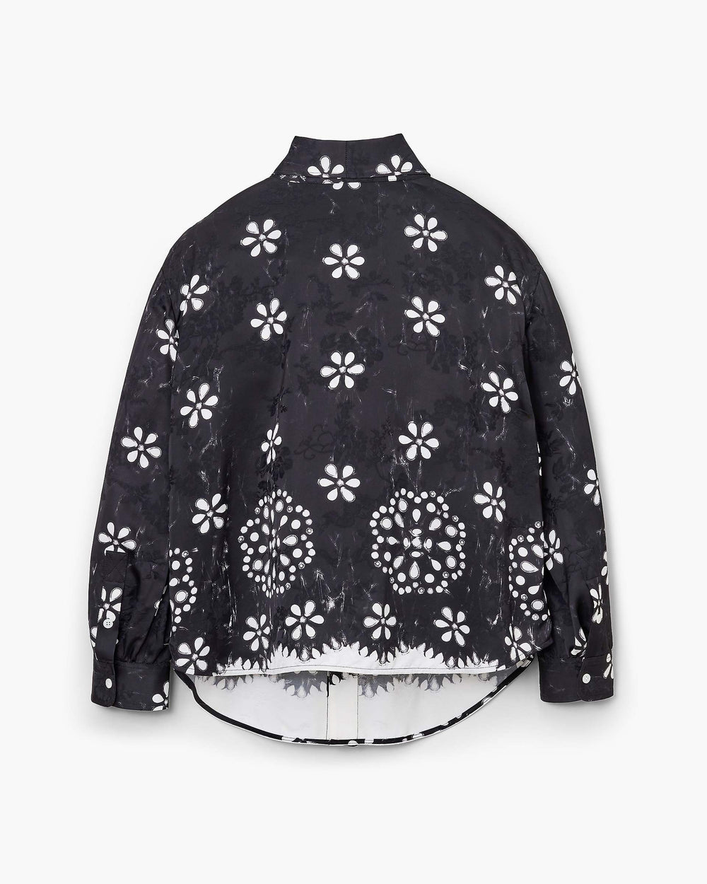 Trompe L'Oeil Eyelet Bow Blouse - Black/White | Marc Jacobs US