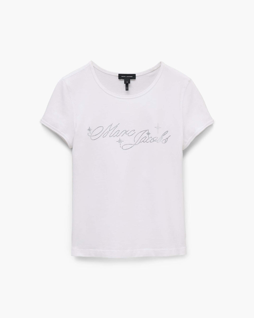 Charm Logo Shrunken Tee - White | Marc Jacobs discount