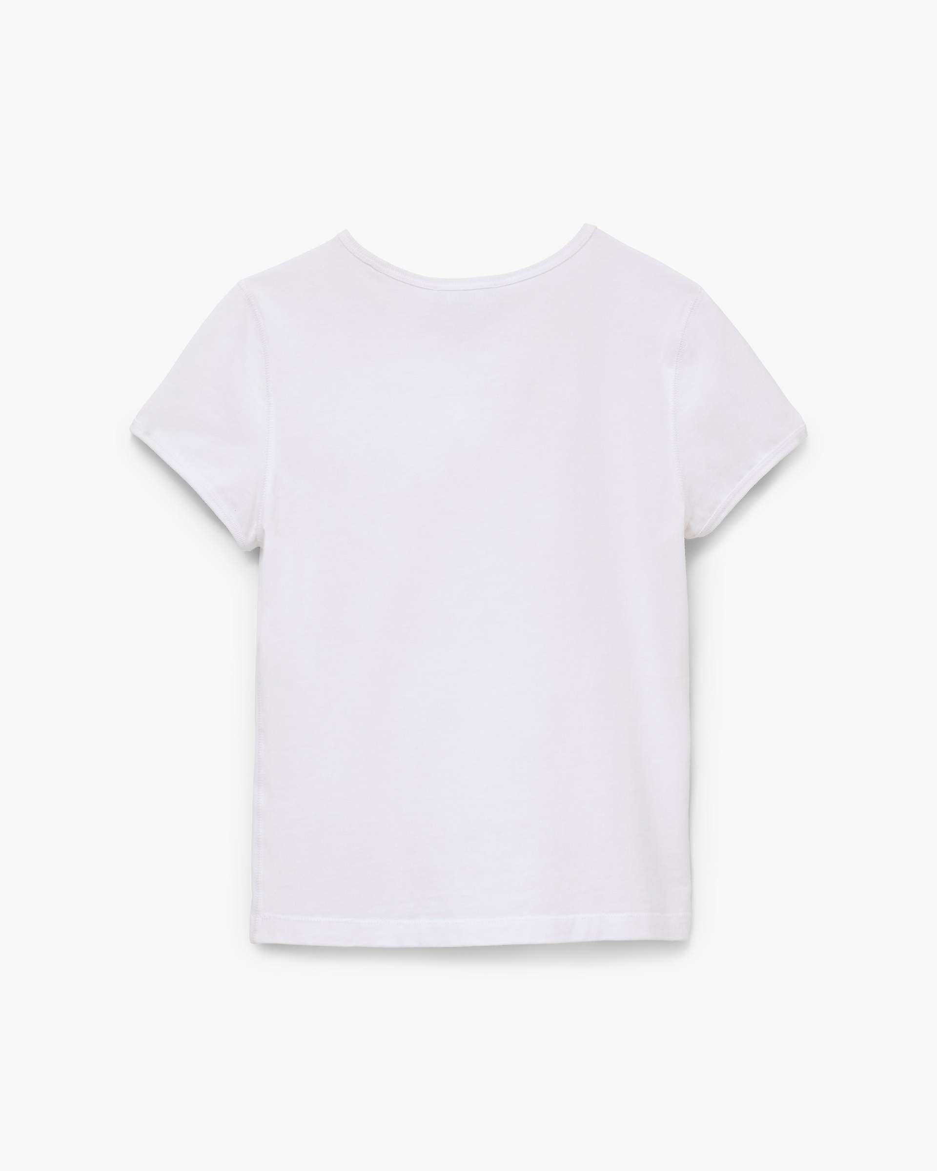 Charm Logo Shrunken Tee - White | Marc Jacobs discount