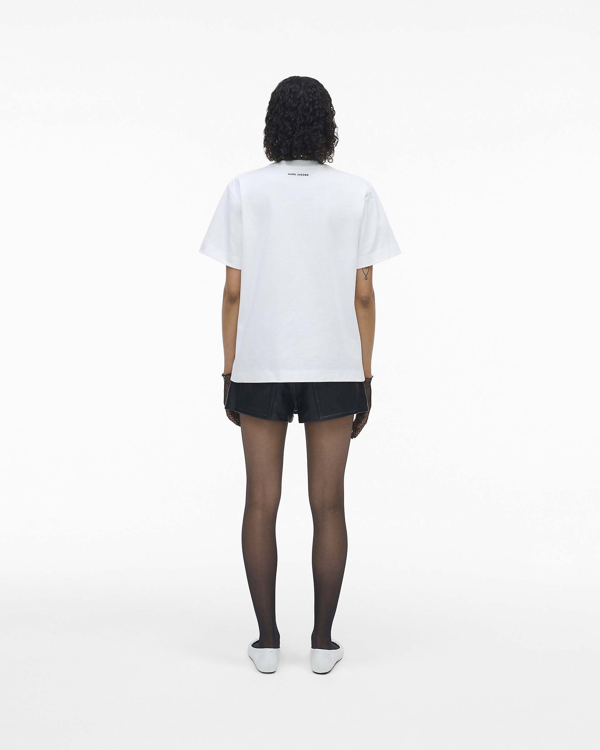 The Stripe Box Tee - White | Marc Jacobs for sale