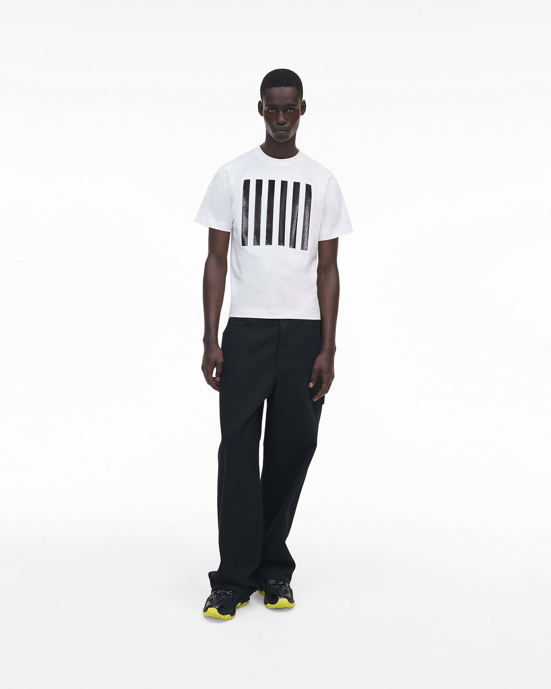 The Stripe Box Tee - White | Marc Jacobs for sale